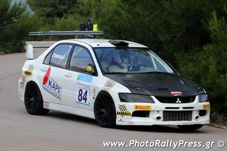 Το Mitsubishi EVΟ με το οποίο ο Κώστας Πατσουρέας συμμετέχει σε αγώνες του πανελληνίου πρωταθλήματος αναβάσεων...