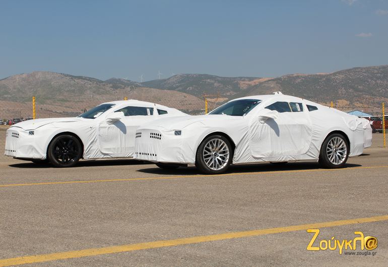 Με αυτή την άσπρη προστατευτική κουκούλα ταξιδεύουν τα καινούργια Ford Mustang