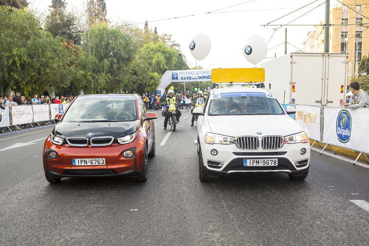 Με πλήθος οχημάτων στήριξε τον Αυθεντικό Μαραθώνιο 2014 η BMW