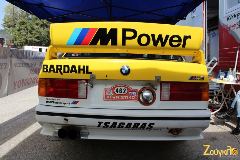 Τα.. σπάει η αεροτομή από την BMW του Παναγιώτη Ευθυμίου