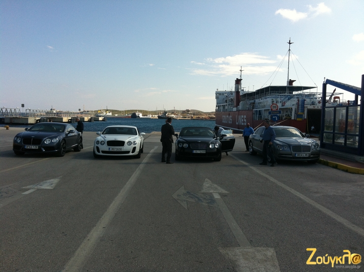 Φωτογραφία από δοκιμή που κάναμε με αυτοκίνητα της Bentley...