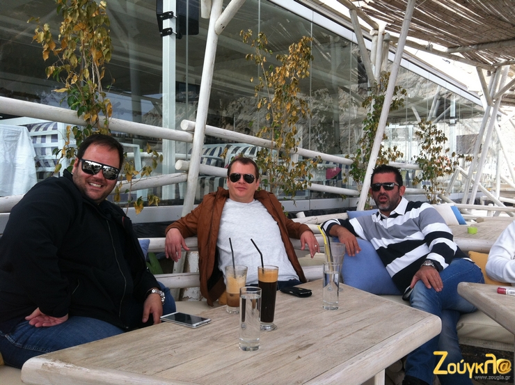 Από αριστερά, Τάκης Τρακουσέλης, Γιάννης Τσιρογιάννης και (άντε πάλι) ο Γιώργος Καραγιωργάκης...