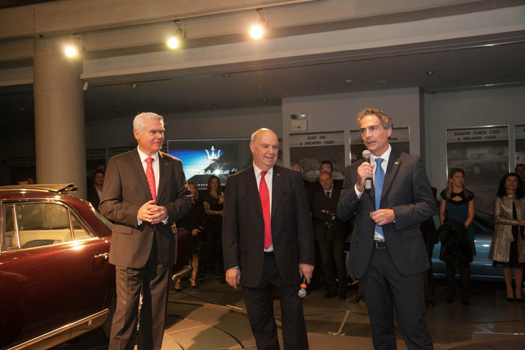 Από αριστερά: Θεόδωρος Χαραγκιώνης, Γιώργος Λυμπεράκης και Saverio Campiglia 