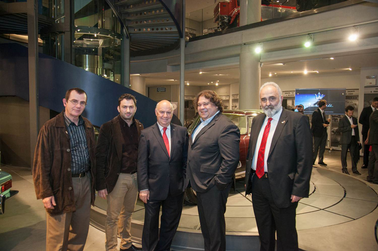 Από αριστερά: Λεωνίδας Ζωγανάς, Βασίλης Σαρημπαλίδης, Γιώργος Λυμπεράκης, Πάρις Ποντίκας και Θεόδωρος Κόκκινος