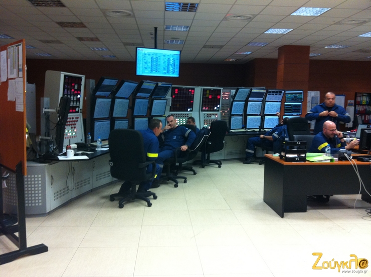 Σπάνια φωτογραφία από το κέντρο ελέγχου των διυλιστηρίων Ασπροπύργου...