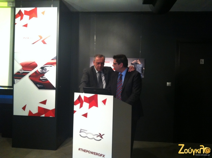 Δημήτρης Παπατσούτσος και Λεωνίδας Δαβουλάρης ετοιμάζουν την παρουσίαση για το νέο 500X...