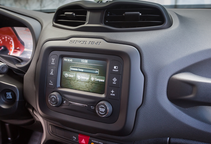 Η οθόνη στην κεντρική κονσόλα...