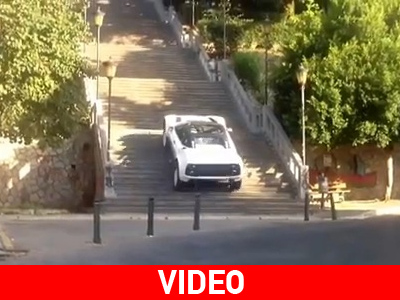 Ανέβηκε 193 σκαλιά στην Πάτρα με αυτοκίνητο!!!