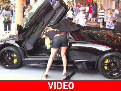 Δεν μπορούσε να ανοίξει την οροφή της Lamborghini