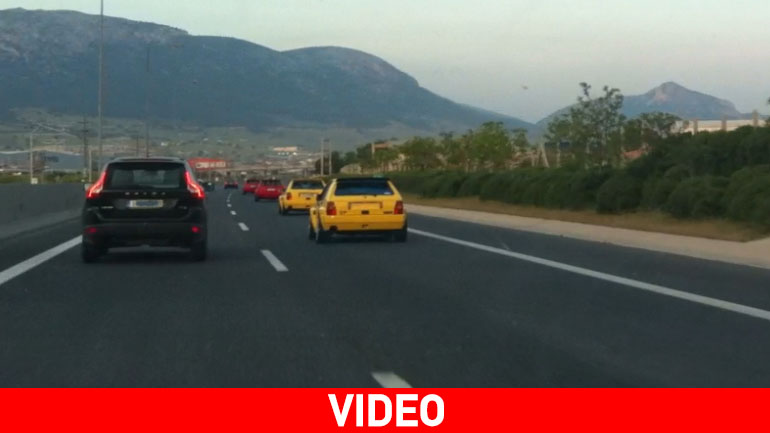 Τέσσερις Lancia Integrale στην Αττική οδό!
