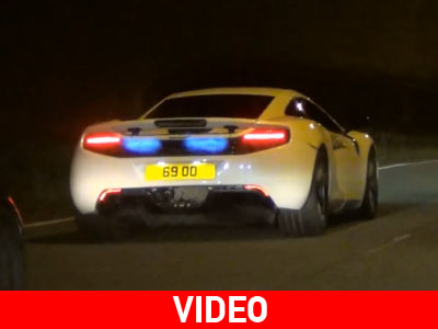 McLaren βγάζει φωτιές από τις εξατμίσεις…