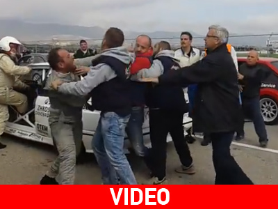 To video με τους οδηγούς αγώνων που πλακώθηκαν στο ξύλο στα Μέγαρα