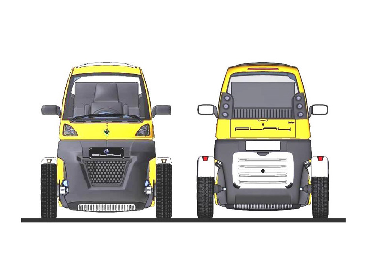 Αυτό είναι το ελληνικό ηλεκτρικό μικρό όχημα πόλης με την ονομασία 'Play'