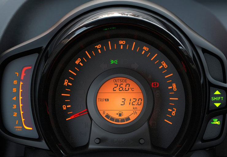 Ο πίνακας οργάνων...