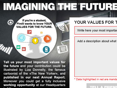 Η Pirelli αναζητεί… λέξεις που εκφράζουν το μέλλον Η Pirelli αναζητεί… λέξεις που εκφράζουν το μέλλον