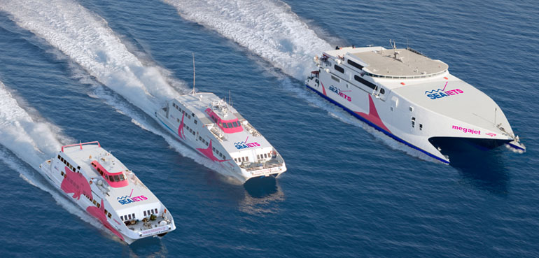 Τα σκάφη της Sea Jets