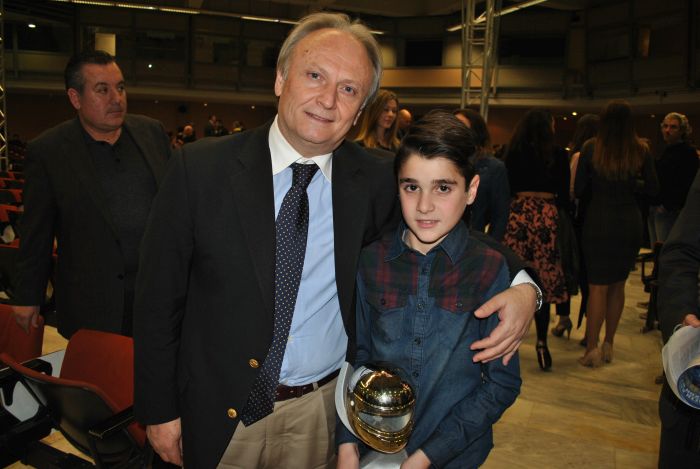 Ο Υφυπουργός Πολιτισμού και Αθλητισμού κ. Γιάννης Ανδριανός με τον Αντώνη Σάγμαλη