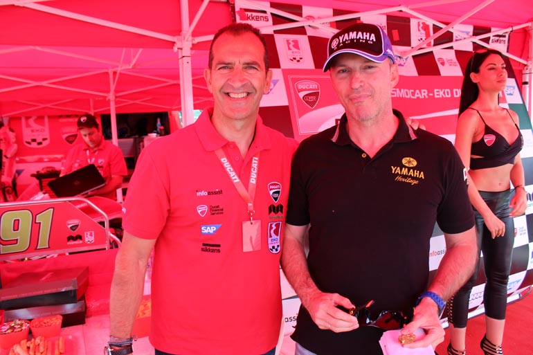 Στήβεν Σύρτης (αριστερά) και Σωτήρης Χατζίκος...