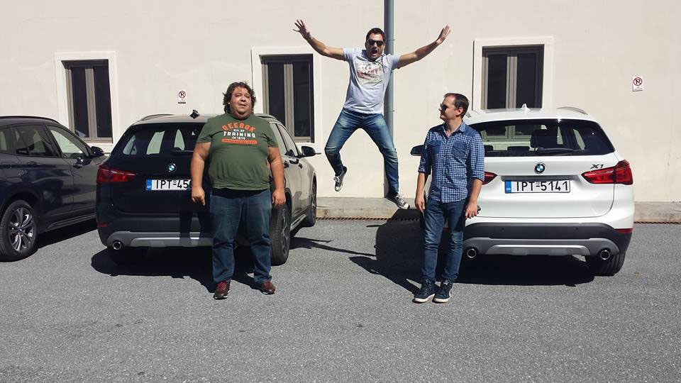 Από αριστερά: Πάρις Ποντίκας, Βασίλης Σαρημπαλίδης και Γιάννης Τσιρογιάννης... 