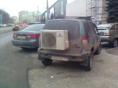 Έβαλε στη θέση της ρεζέρβας… κλιματιστικό