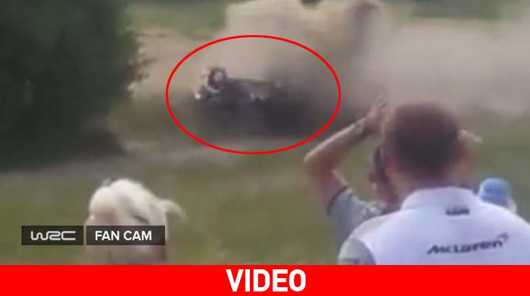 Η… τούμπα του Meeke στο ράλι της Πολωνίας Η… τούμπα του Meeke στο ράλι της Πολωνίας