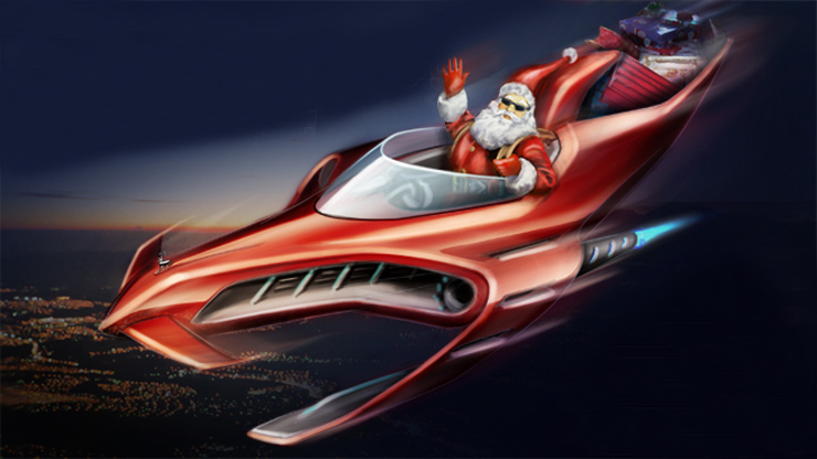 Ένα.. υπερσύγχρονο όχημα για τον Άγιο Βασίλη!!!