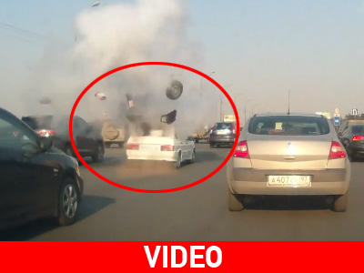 Έσκασε η φιάλη υγραερίου σε αυτοκίνητο… Έσκασε η φιάλη υγραερίου σε αυτοκίνητο…