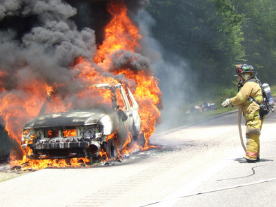 Εξερράγη φιάλη υγραερίου σε αυτοκίνητο στην Θεσσαλονίκη