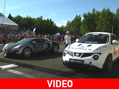 Κόντρα μεταξύ Βugatti και… Nissan Juke!