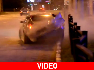 Στούκαρε στον τοίχο την ώρα που έκανε… drift