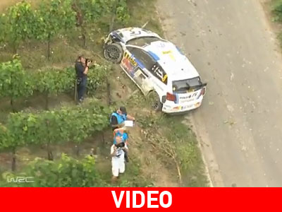 Η έξοδος του Ogier στο ράλι της Γερμανίας