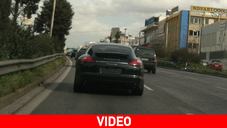 Οδηγούσε Porsche Panamera χωρίς πινακίδες…