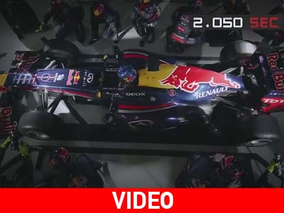 To pit stop των 2.05 δευτερολέπτων σε αργή κίνηση…