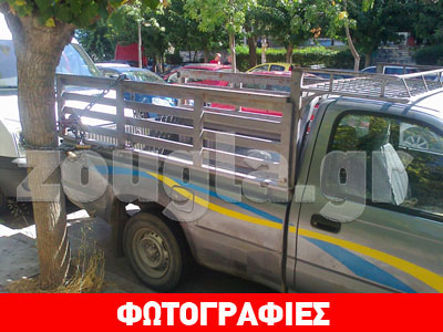 Έδεσε το αυτοκίνητο στο δέντρο!!!