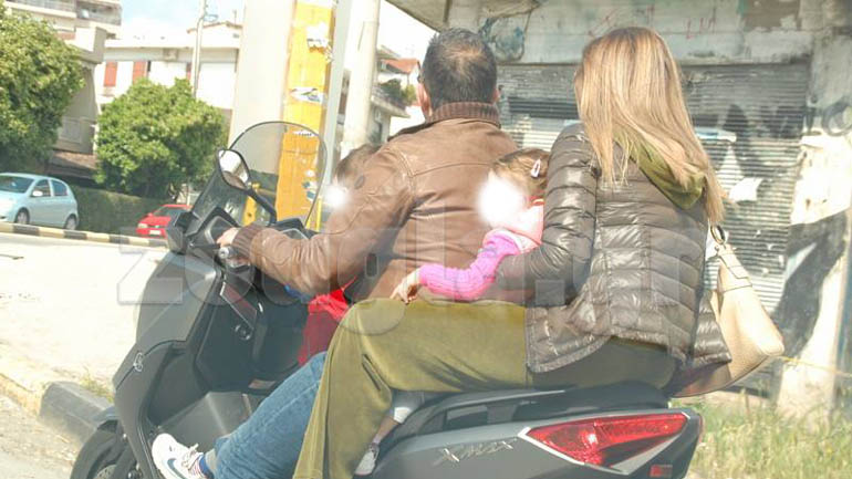 Τετρακάβαλο με μοτοσικλέτα σε δρόμο της Λαμίας