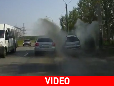 Δεν τον άφηνε να περάσει και τον γέμισε με λασπόνερα