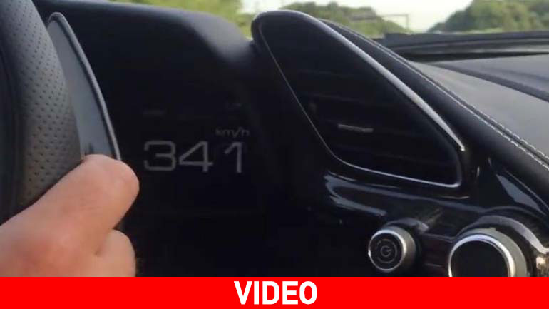 Έπιασε τα 341 χλμ./ώρα στον αυτοκινητόδρομο