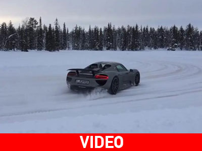 Τιθασεύοντας την 918 Spyder στον πάγο!