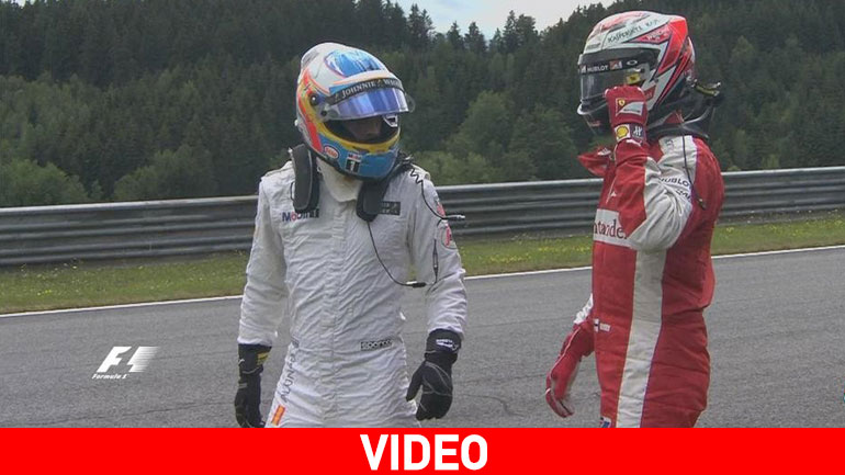 Alonso: Από τύχη δεν τραυματίστηκε ο Raikkonen