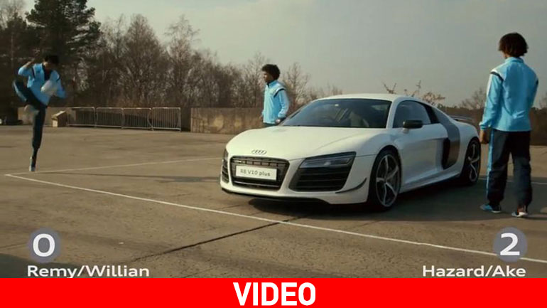 Οι παίκτες της Τσέλσι παίζουν μπαλίτσα με τα Audi!