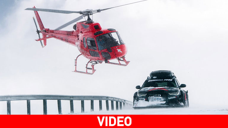 Το «θηρίο» των 950 ίππων στα χιόνια