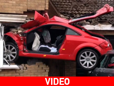 Πέταξε… και προσγειώθηκε μέσα στο σπίτι!