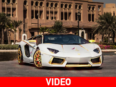 Έντυσε την Lamborghini Aventador με πραγματικό χρυσό!
