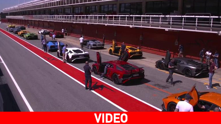 Έλιωσαν με την Aventador Superveloce στην πίστα!