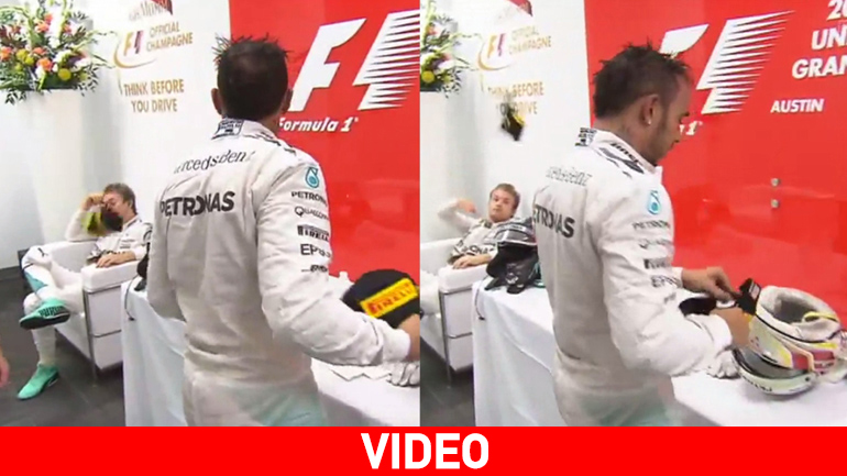 Rosberg και Hamilton πετούν καπέλα ο ένας στον άλλο