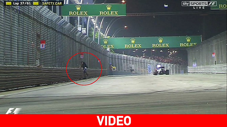 Τρελό χαρακτήρισε τον εισβολέα ο Vettel