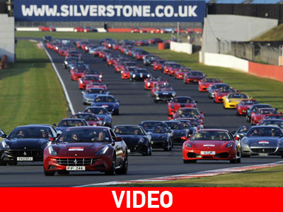 Παρέλαση με Ferrari στο Silverstone