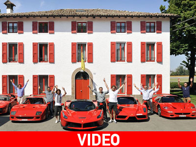 Παρέλαβε τη LaFerrari συνοδεία τεσσάρων μοναδικών Ferrari