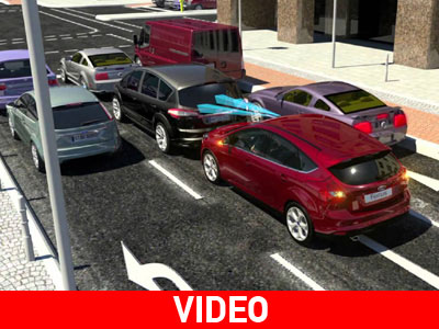 Δοκιμάζοντας το σύστημα αυτόματης πέδησης στο Παρίσι