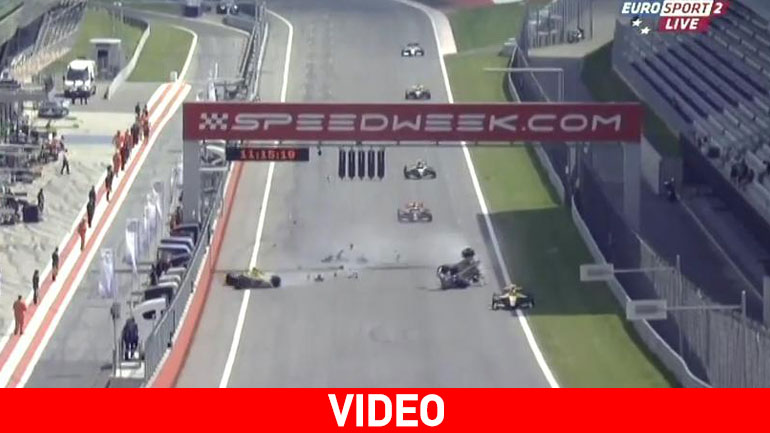 Απίστευτο ατύχημα στη γραμμή του τερματισμού